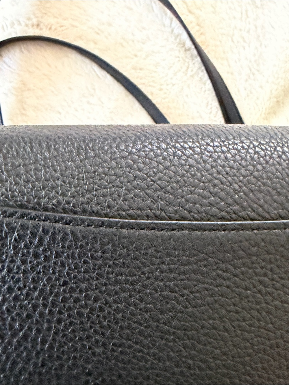 Kate Spade Black Pebbled Leather Shoulder Tote Bag Large EUC - Picture 7 of 13